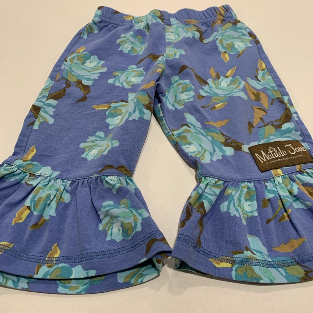 Matilda Jane purple floral pants, size 12 months, excellent condition.